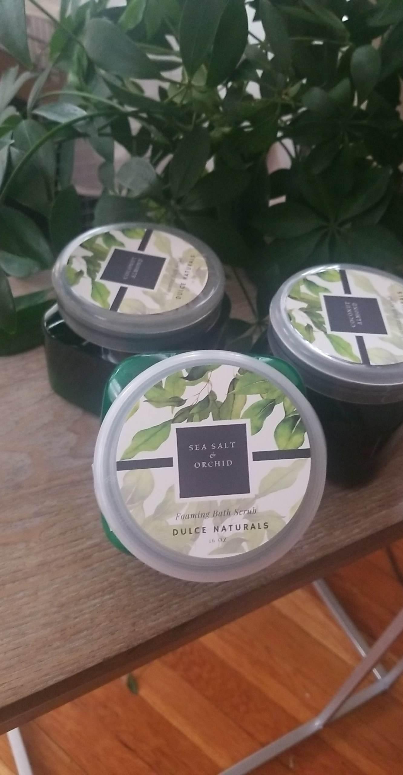 Sea Salt & Orchid Foaming Sugar Scrub - Dulce Naturals